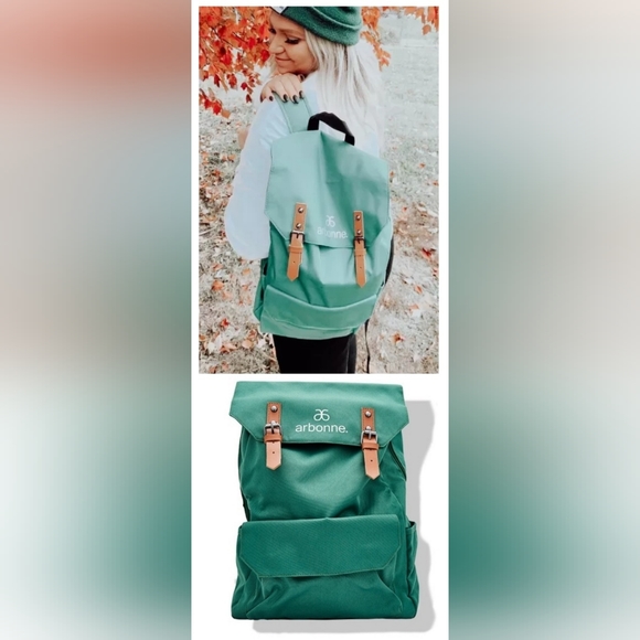 Arbonne Nature Pack Green Hiking Camping Backpack Made of Recyled Plastic NEW - Picture 1 of 5